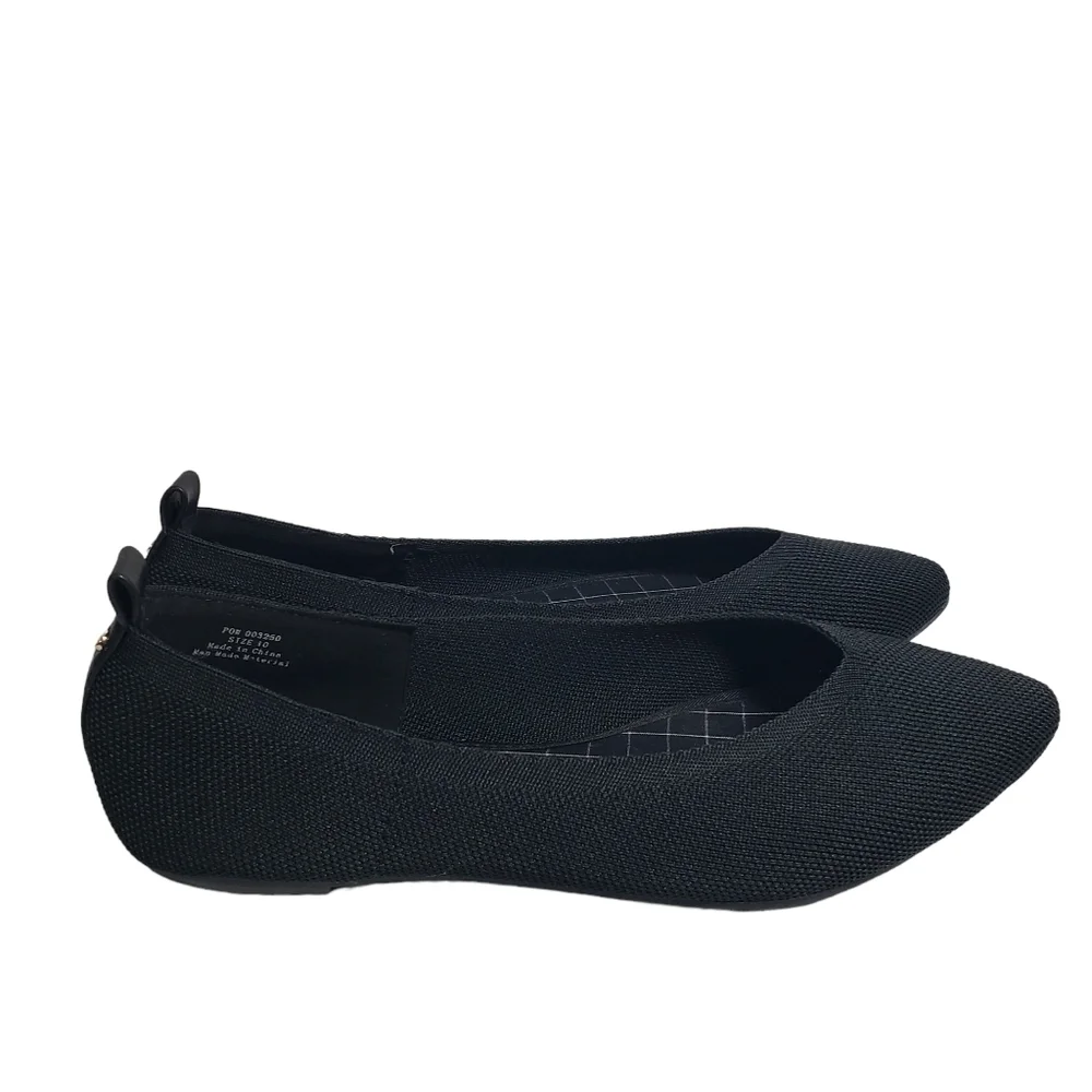 Journee Collection Veata Black Ballet Flat Sz 10